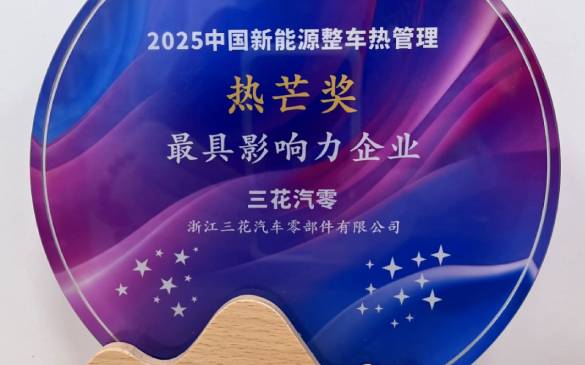 佰福国际官网汽零荣获2025年中国新能源整车热治理“热芒奖”